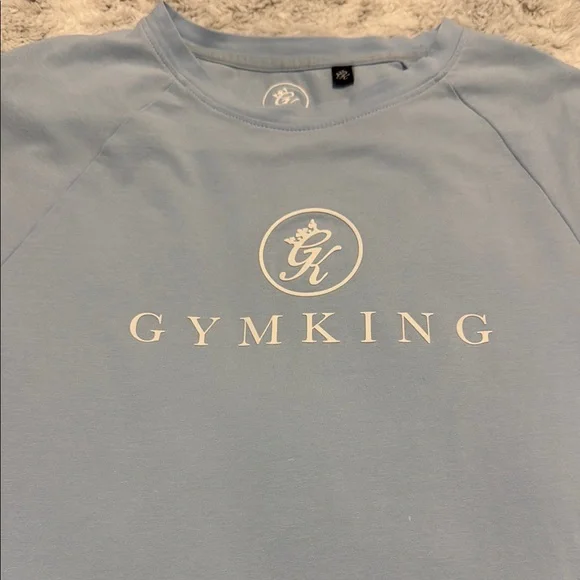 Gym King Men’s Light Blue T-Shirt size S - Picture 2 of 6